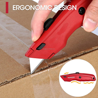 Premium All-Metal Heavy Duty Box Cutter Outil de couteau utilitaire Changement rapide Lames de rasoir supplémentaires DIY OEM Personnalisation prise en charge en Chine