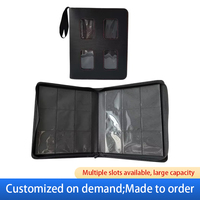 Carpeta de Almacenamiento de Documentos JIAYU de Cuero PU con Bloqueo RFID, 9 Compartimentos, 360 Bolsillos, Cierre de Cremallera, Impermeable, 30 mm de Grosor