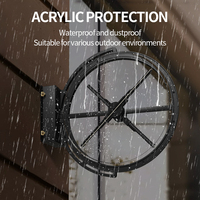 Ventilador holográfico 3D para exteriores a prueba de lluvia con control de aplicaciones móviles WiFi Opción OEM Garantía de 2 años Opciones de montaje múltiple