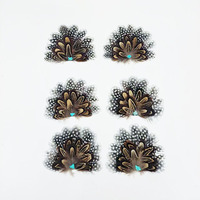 Chapeau en forme d'éventail garnitures de plumes épingles décor plumes artisanat chapeaux robe tissu décoration