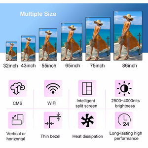 Monitor tampilan <span class=keywords><strong>LCD</strong></span> kecerahan tinggi 32 inci layar iklan jendela Led dinding Video TFT-<span class=keywords><strong>LCD</strong></span> SDK dalam ruangan Guangdong, lampu latar LED - Product Image 6