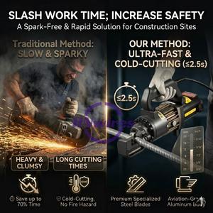 เครื่องตัดเหล็กเส้นไฮดรอลิกไฟฟ้าแบบพกพา PC-20 # เครื่องตัดเย็นแบบมือถือขนาด 4-20 มม. สำหรับงานก่อสร้าง - Product Image 2