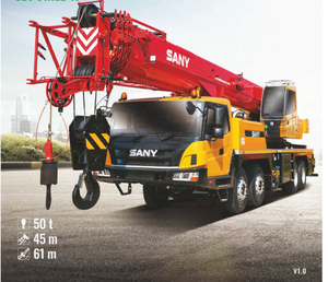 Werkseitig autorisierter Händler SANY heißer Verkauf STC500 hydraulischer LKW-Kran Hubhöhe 61m 50 Tonnen mobiler LKW-Kran - Product Image 2