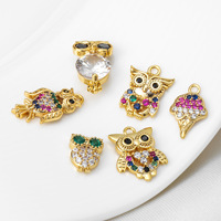 Collier ZUOLA en laiton écologique plaqué or véritable 18 carats avec pendentif animal créatif et zircone 5A – Accessoire de mode
