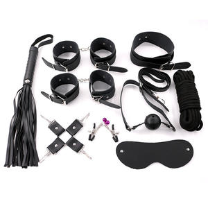 Juego de 10 Piezas de Bondage SM para Adultos Unisex, Cuerdas, Pinzas para Pezones, Collar, Restricciones para Estimulación y Coqueteo, Tipo BDSM - Product Image 2