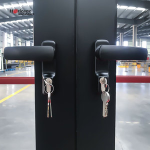Porte en verre de sécurité intelligente avec <span class=keywords><strong>alarme</strong></span>, résistante aux impacts, aux ouragans, au feu et aux perturbations, en aluminium extérieur personnalisable - Product Image 4