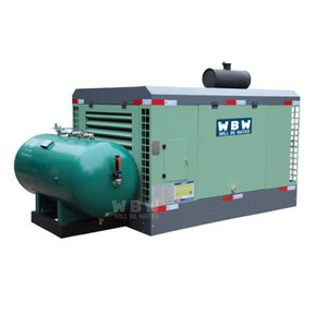 Máy nén khí trục vít DIESEL di động 350cfm 12bar theo dõi và máy nén di động bốn bánh - Product Image 6