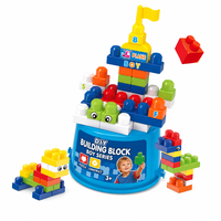 Blocs de construction en plastique ABS à grandes particules, 38 pièces, jouet éducatif de construction, jouet STEM pour enfants unisexe, briques de grande taille