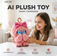Porte-clés en peluche IA miniature portable, pendentif en peluche personnalisé pour sac à dos, breloque de sac, accessoire de sac à main