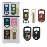 Ouvre-bouteille magnétique en alliage de zinc avec logo personnalisé, aimant de réfrigérateur en métal, ouvre-bouteille OEM, design personnalisé