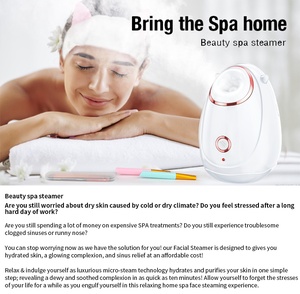 Équipement de beauté Sauna portable domestique Machine à vapeur électrique pour le visage <span class=keywords><strong>Spa</strong></span> Humidificateur d'humidité Mist Nano Ionic Facial Steamer - Product Image 2