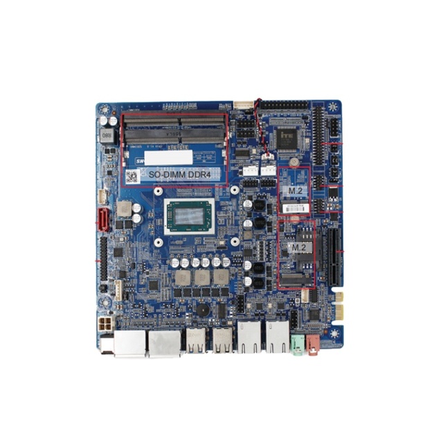 Custom Wholesale Mini ITX Motherboard 4DP Displays 6 COM Dual Channel DDR4 32GB AMD V1605B and 2500U CPU Motherboard