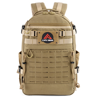 Sac à dos tactique camouflage Oxford grande capacité 45L étanche Lupu LP2145 avec fermeture éclair et cadre interne ergonomique