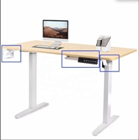Escritorio Ajustable para Juegos de Computadora, Mesa de Juego Eléctrica Moderna