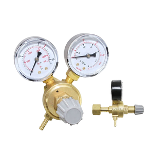 Regulador de Presión de <span class=keywords><strong>Gas</strong></span> CO2 de Latón, Regulador de Presión de Aire para Cilindro de <span class=keywords><strong>Gas</strong></span> CO2, Regulador de Soldadura CO2 con Presión Máxima de Entrada de 230 BAR - Product Image 1