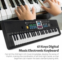 61 Keys Digital Music Electronic Keyboard Kids Multifunctional Electric Piano for Piano Student with Microphone