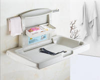 Commode de table à langer portable pliante en plastique ABS nouveau design de haute qualité pour bébé