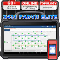 For X431 PAD7 ELITE Android Diagnostic Analyzer with WiFi & for for Universal Vehicle ECU Programming & OBD2 Scanning
