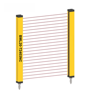 Vente en gros de rideaux lumineux de sécurité BML20-T2403NC BML20-T0603NC, 24 faisceaux, pas de 20 mm, hauteur de 460 mm, NPN, pour la protection des machines - Product Image 1