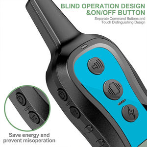 छोटे मध्यम बड़े कुत्तों के लिए वर्षाप्रूफ 1000 फीट रिमोट ट्रेनिंग कॉलर 3 मोड बीप वाइब्रेशन शॉक कस्टम रंग - Product Image 5