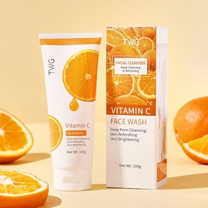 TWG RTS Promotion Exceptionnelle Nettoyant <span class=keywords><strong>Visage</strong></span> Éclaircissant à la Vitamine C 100g – Nettoyant Purifiant et Rafraîchissant pour les Pores, Spécial Femmes, Blanchissant - Product Image 1