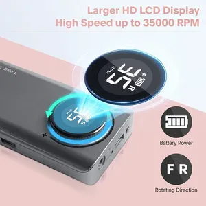 Venta Directa de Fábrica, Taladro de Uñas Profesional Recargable Portátil con Velocidad Ajustable de 35000 rpm, Taladro de Uñas Inalámbrico - Product Image 3