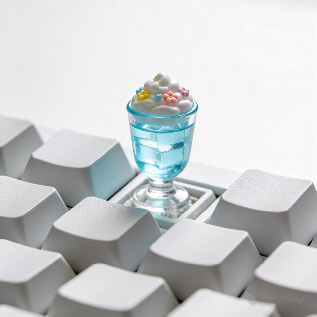 Single Acrylic Artisan Fidget Clicker Stress Relief Toy Lightweight Portable Gift Decorative Mechanical Keyboard Keycaps Unisex