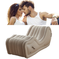 Coussin gonflable pour couple, canapé pour couple, coussin gonflable en forme de S pour positions amoureuses, coussin d'air pour jouets sexuels BDSM, soutien corporel pour adultes