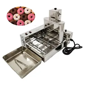 High Productivity Commercial Fast Food Equipment Automatic 4 Row Mini Donuts Machine 110v 220v Electric Donuts Maker With Fryer