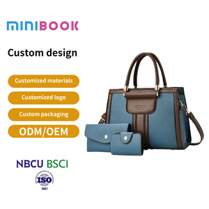 Minibook Bán Buôn Thời Trang PU Da 3 Mảnh Túi Thiết Lập Phụ Nữ Vai Túi Thiết Kế Sang Trọng Của Phụ Nữ Túi Xách Với Một Ví - Product Image 6