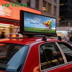 Haute luminosité IP65 Double côté <span class=keywords><strong>Taxi</strong></span> haut P1.8 affichage à LED WIFI 4G GPS contrôle mobile voiture écran d'affichage à LED - Product Image 1