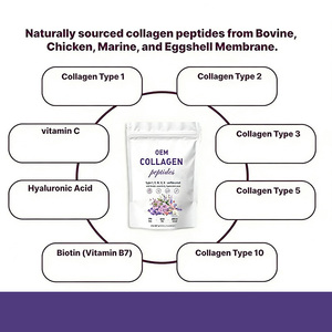 Fabricante de polvo de péptidos de colágeno | OEM/etiqueta privada | Marino/bovino | con <span class=keywords><strong>vitamina</strong></span> C y biotina | CGMP | MOQ 500 + - Product Image 3