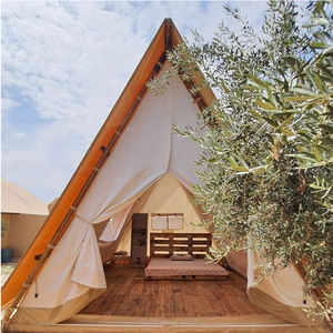 Cadre en A personnalisé pour <span class=keywords><strong>l</strong></span>'extérieur Glamping Safari Étanche en forme de triangle contreventement droit inspiré de la campagne pour les tentes de <span class=keywords><strong>camping</strong></span> - Product Image 5