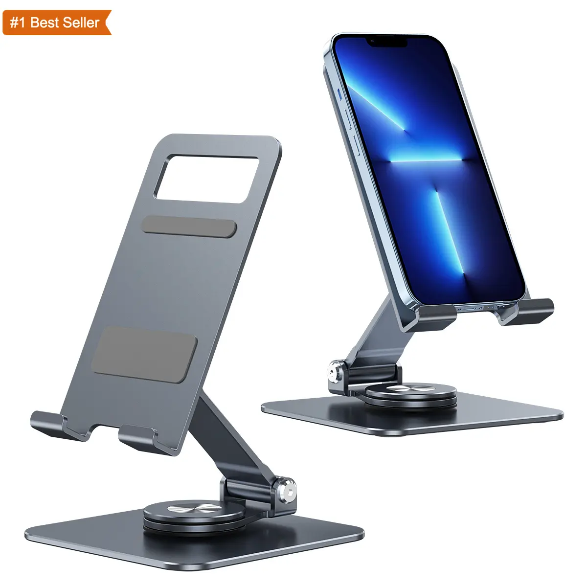 Jumon 360 Rotation Portable Folding Tablet Phone Holder Adjustable Aluminum Metal Support Kickstand Stand For Ipad Phone Stands