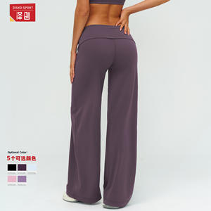 Pantalones Anchos Deportivos para Mujer Disko Sport, Cintura Alta, Nailon Cepillado con Spandex, Transpirables, Corte Holgado, para Correr, Estilo Deportivo, Eck5529 - Product Image 5