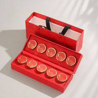 Service à thé recyclable de luxe personnalisé boîte cadeau avec mat de stratification pour la vodka et l'emballage cosmétique