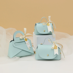 Hot-selling Ins-style New Wedding <b>Sweet</b> <b>Box</b> Empty <b>Box</b> with Creative European-style <b>Sweet</b> Bag Hand-held Leather Wedding Candy <b>Box</b> - Product Image 5