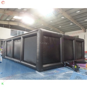 9*7m bâche commerciale en PVC labyrinthe <span class=keywords><strong>gonflable</strong></span> noir imperméable maison hantée couverture de jeu mettant en vedette château <span class=keywords><strong>gonflable</strong></span> intrigant - Product Image 6