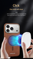 Étui de téléphone magnétique de haute qualité en TPU+PC, anti-empreintes digitales, antichoc, avec fonction de dissipation thermique pour 13/14/15/16/17 Pro Max