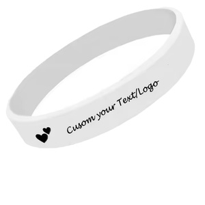 Bracelet personnalisé en caoutchouc imperméable et tendance avec logo pour cadeaux de festival - Product Image 6