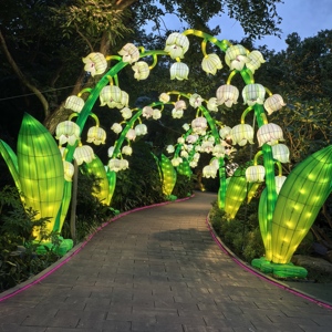 2026 nouvel an lunaire chinois LED arche lumineuse en forme de fleur pour parc extérieur exposition Festival fleur lanterne décoration - Product Image 1