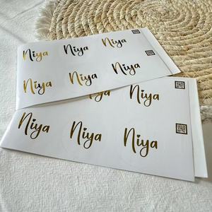 custom round shaped gold logo <b>label</b> sticker for <b>packaging</b> - Product Image 3