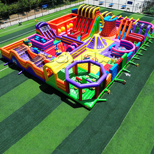 Terrain de jeu <span class=keywords><strong>gonflable</strong></span> pour enfants en plein air parcours du combattant commercial amusant parc terrestre <span class=keywords><strong>gonflable</strong></span> géant château sautant à <span class=keywords><strong>vendre</strong></span> - Product Image 1