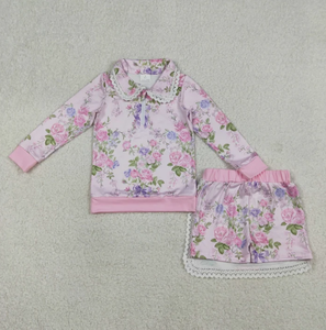Conjunto de 2 Piezas para Niñas, Color Borgoña, Top de Manga Larga con Cuello Redondo y Falda con Cintura Elástica, Gran Venta - Product Image 6