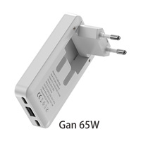 Productos en Oferta, Cargadores y Adaptadores Ultrafinos de Carga Rápida 2026, Cargador de Pared Plegable con Enchufe Europeo de 65W, Cargador Gan PD QC 3.0 para Portátil
