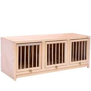 Kediler ve yuva kutusu için güvercin yarış tavuk kuş kafesleri hareketli bölme için kolay kurulum ahşap modüler kapı - Product Image 1