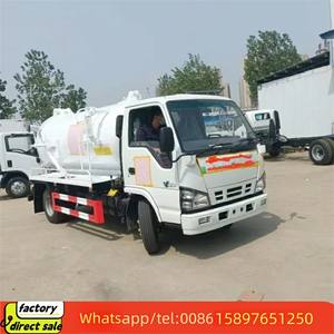 ISUZU 4x2 6 ruedas neumáticos tanque vacío inodoro lechón 6cbm 8cbm camión de vacío séptico camiones de aguas residuales en Dubai - Product Image 3