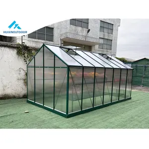 Aluminium Metall Pflanze Gewächshaus Struktur Polycarbonat Home Indoor Gewächshaus Kit Aluminium rahmen Garten Hinterhof Gewächshaus