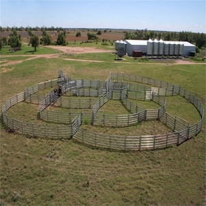 Nhiệm vụ nặng nề mạ kẽm gia súc sân ngựa hàng rào Bảng điều khiển chăn nuôi với khóa chân - Product Image 2