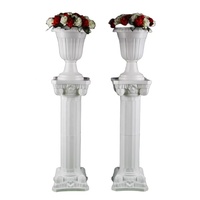 Pilier romain de mariage en plastique Colonne grecque Statue Colonne de mariage Porte-pot de fleurs Étagère pour fête de mariage